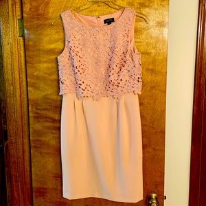 Pink floral spring dress